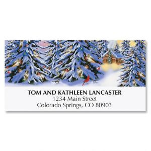 Heart and Home Christmas Return Address Labels