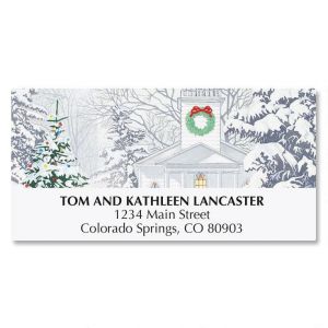 Church Snow Return Address Labels