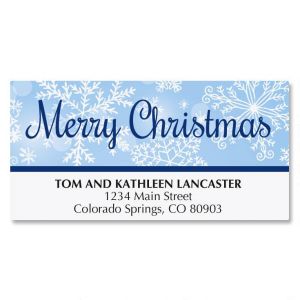Merry Christmas Miracle Return Address Labels