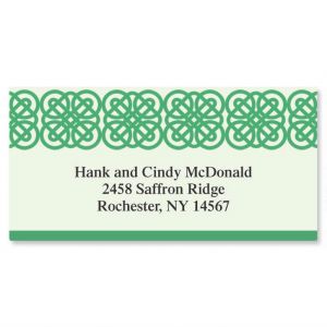 Celtic Border Return Address Labels