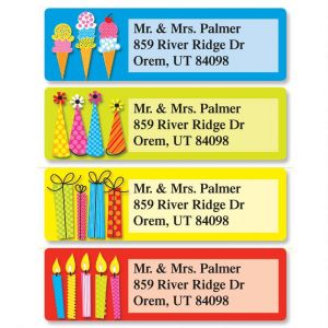 Bold Birthday Classic Address Labels