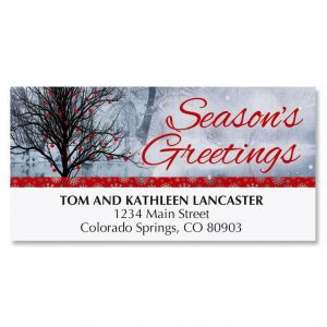 Bright Holiday Deluxe Return Address Labels