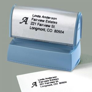 initial rubber address stamps