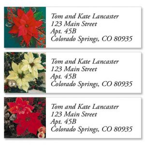 Poinsettia II Classic Address Labels