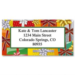 Holiday Bright Border Return Address Labels