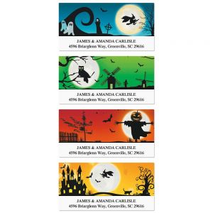 Spooky Scenes Deluxe Address Labels