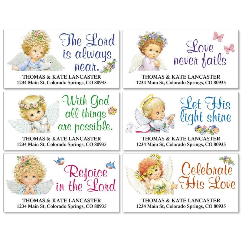 Personalize & Order Today These Heavenly Angels Return Address Labels personalize-order-today-these-heavenly-angels-return-address-labels