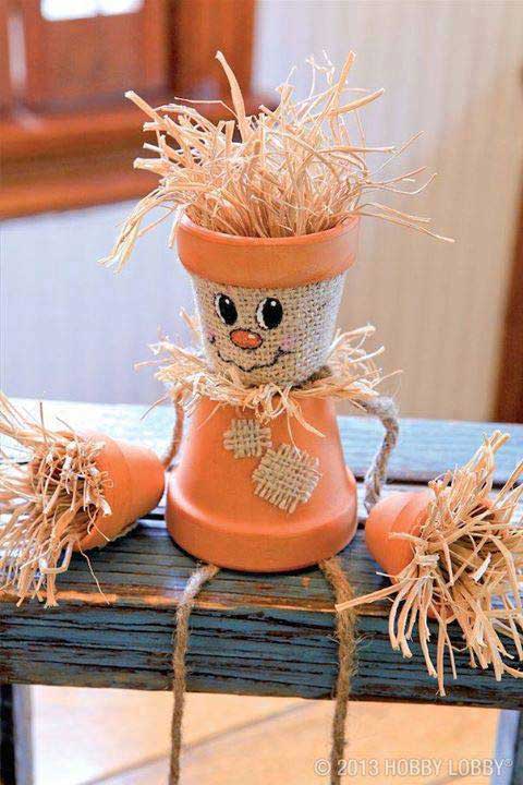 fall crafts scaredy pots