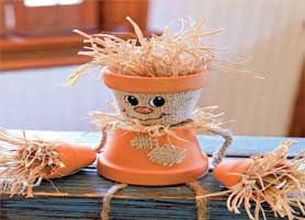 fall crafts scaredy pots