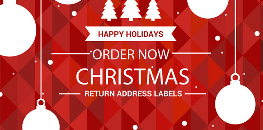 Christmas Holidays Address Labels